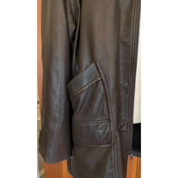 VTG Boyd's Philadelphia Luxury Leather Coat Mens US 44 Streetwear Hip Hop Jacket - Picture 8 of 16